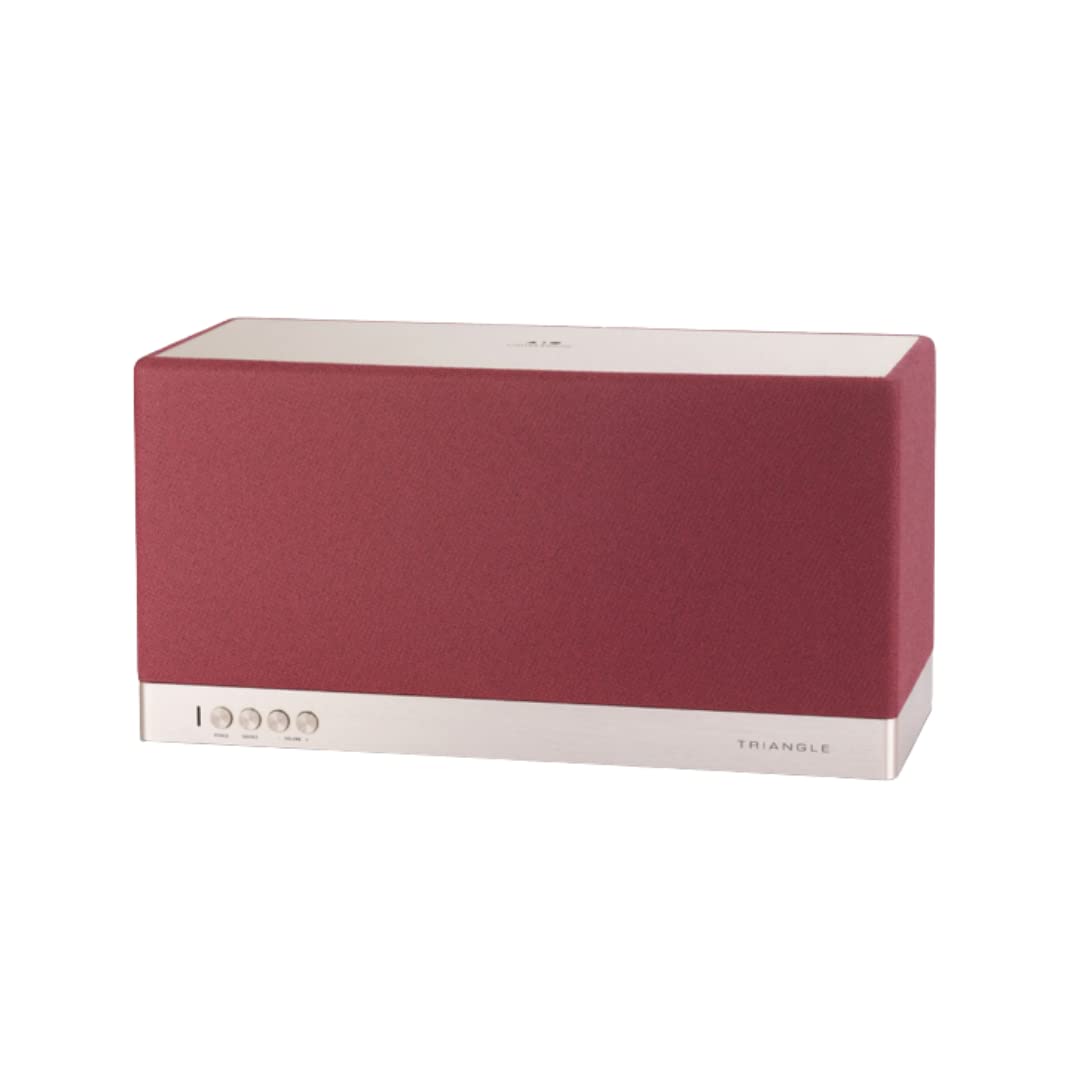 Triangle - Enceinte connectée AIO 3 - Enceinte Tout en Un Compatible Bluetooth, Wi-​FI & Multiroom sans-​Fil - Audio HD - Entrée Optique - 2X 45W - 360 x 195 x 150 mm - Rouge Ocre