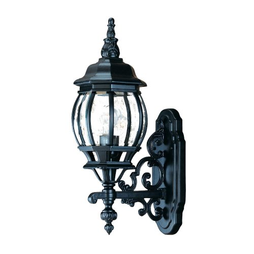 Acclaim 5150BK Chateau Collection 1-Light Wall Mount Outdoor Light Fixture, Matte Black