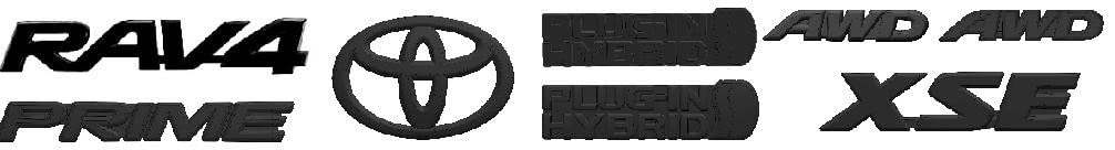Photo 1 of Genuine Toyota Rav4 Prime Hybrid AWD XSE Black Emblem Overlays Set/Kit