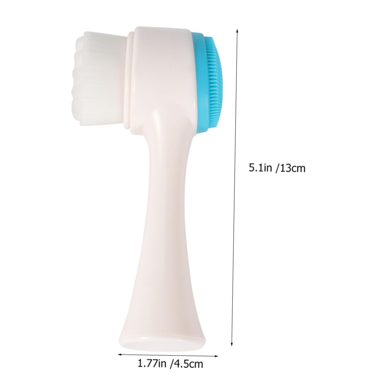 WRITWAA Super Stretchy Face Nose Brush Set 2pcs Silicone Cleaning Brushes for Gentle Skin Massage