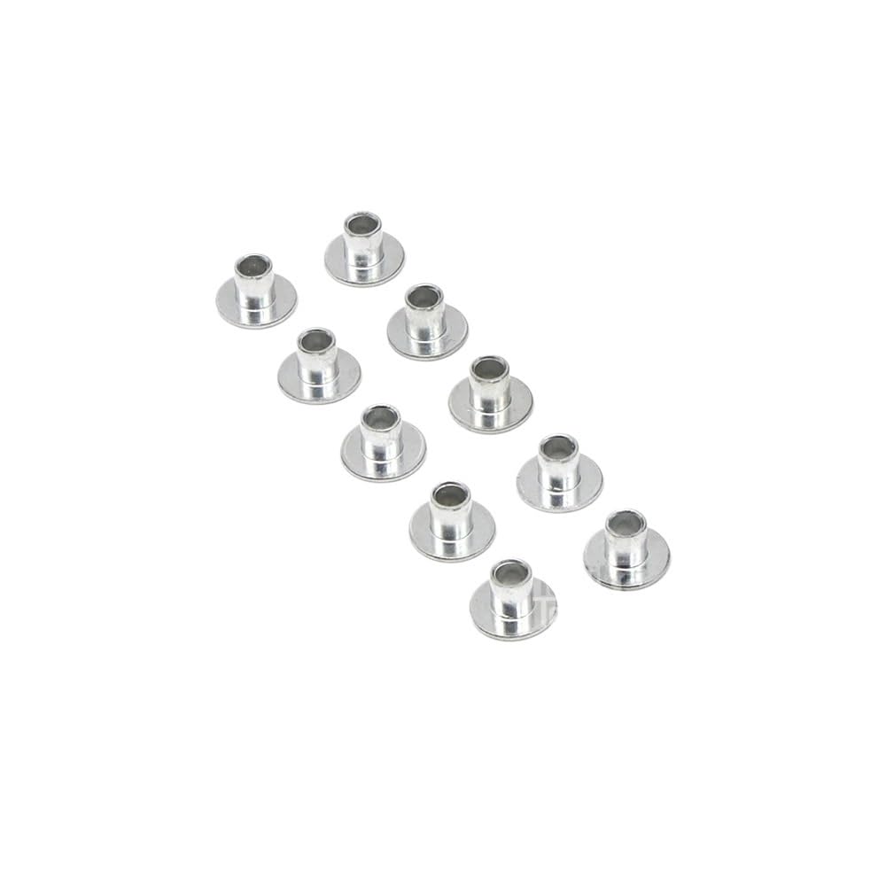 Motorcycle Rubber Grommets Kit Motorcycle Rubbers Grommet Gasket Fairings Side Cover M6 6mm(50pcs Metal Grommets)