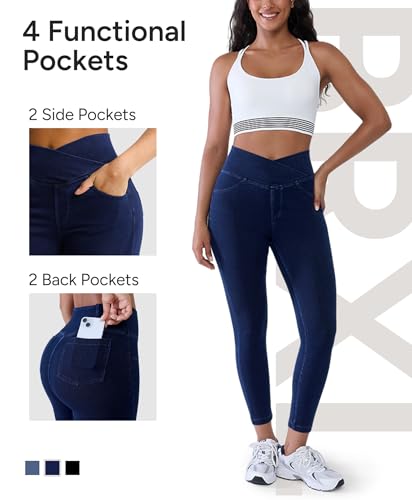 Image of BRXL Skinny Jeans for Women High Waisted Jegging Denim Legging with Pockets