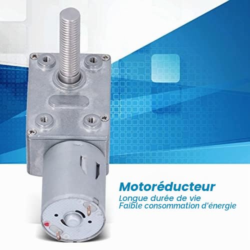 Produktbild von JGY-370 Schneckengetriebemotor – DC12V, 10 U/min, M8 Gewindewelle, Selbsthemmend