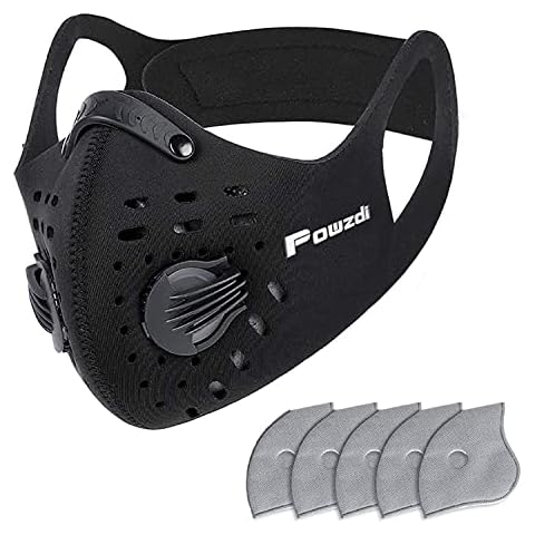 Masque de Cyclisme Powzdi avec Filtres Cover