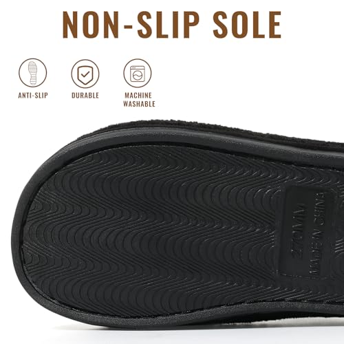 Evshine Fuzzy House Slippers for Women with Comfortable Memory Foam - image 6