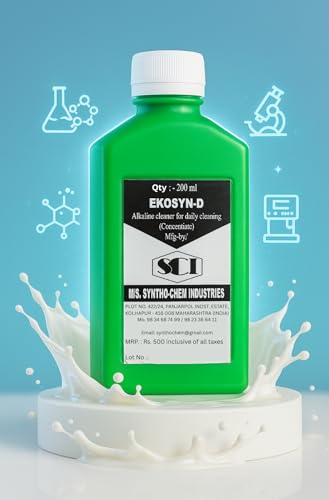 Image of Milk analyzer cleaning solution 200 ml each (pack of 3 : 3 Daily) | Gaurenteed results | Safe for All parts of Machine | For All Analyser machines - Ekomilk, Akashganga, Essae, Lactoscan.