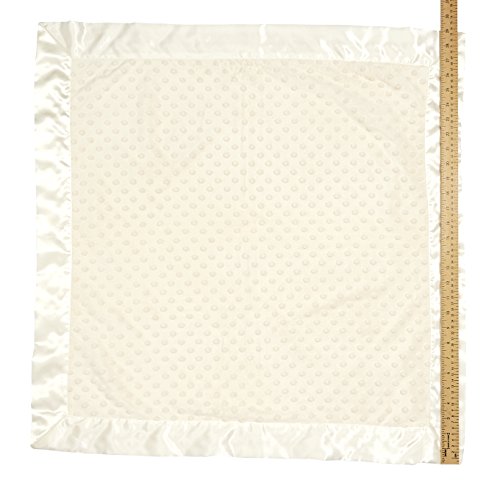 Image of Bearington Baby Creamy White Dottie Snuggle Blanket, 28.5 inch x 28.5 inch