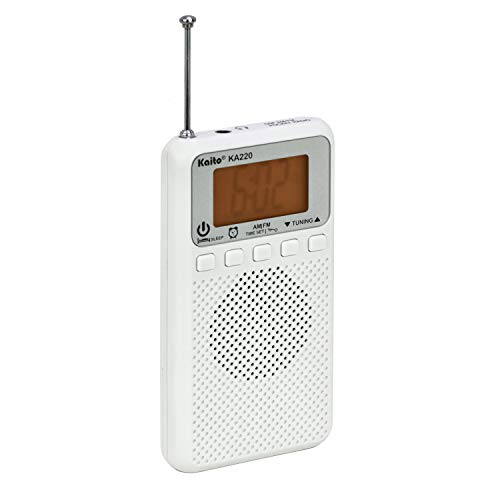 Radio digital AM/FM Kaito KA220W con alarma y temporizador miniatura 4