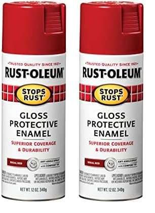 Image of Rust Oleum 7765830 Rust Stop Spray Paint 12 oz. Gloss Regal Red (Pack of 2)
