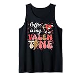 Photo Gallery coffee is my valentine - stampa leopardata retrò canotta Photo Gallery coffee is my valentine - stampa leopardata retrò canotta