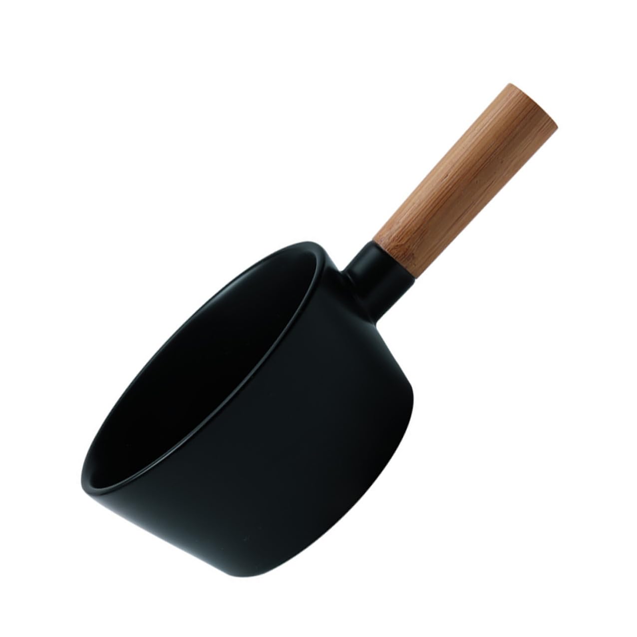 Bol en céramique noir pour soupe chaude lors des repas