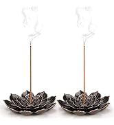 Räucherstäbchen Halter, 2 Stück Messing Lotus Halter, Lotus Weihrauchbrenner für Yoga Teehaus
