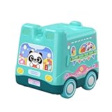 Lambo Autobuses Escolares de Juguete - Autobús de Aprendizaje para niños - Simulación de Volante, Engranaje, conducción, autobuses, Conocimiento Educativo, Regalo para niños pequeños en Edad