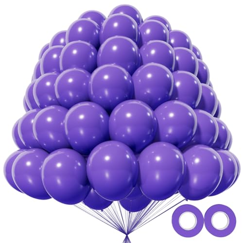 KAWKALSH Purple Balloons 5 Inch