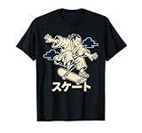 Samurai Skateboarder Japanische Retro Skate Kultur T-Shirt