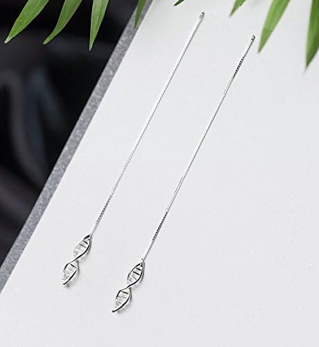 Helen de Lete Fashion DNA 925 Sterling Silver Drop Earrings - Image 3