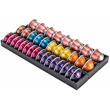 إدراج درج FlagShip Vertuo Pod للعداد ، حامل Nespresso Pod DIY Magnetic Connect Black Metal3 Packs