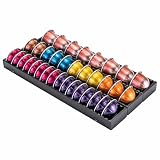 FlagShip Vertuo Pod Drawer Insert for Counter,Nespresso Pod Holder DIY Magnetic Connect Black Metal(3 Packs)