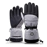 skate electrico snowboard Guantes calientes con aislamiento térmico, fabricados en neopreno, forro de aislamiento térmico thinsulate, a prueba de viento y nieve, anti-píldora, permite que la humedad escape mientras retiene el calor corporal