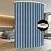 100% Blackout Drapes for Sliding Glass Door - Thermal Insulated Door Blinds Patio Door Curtains Vertical Blinds for Window(Blue, W180 x L84, 1 Pack)