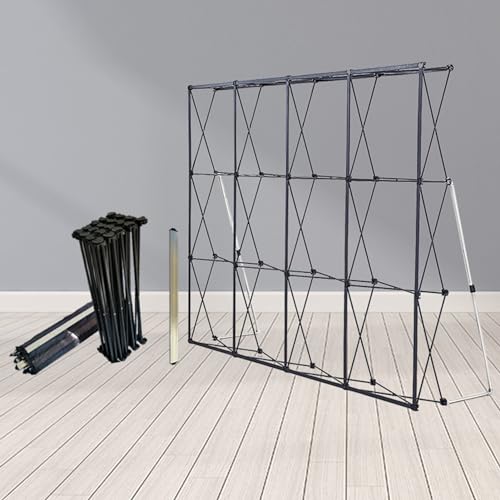 Structure en fer pour fond pliable d'anniversaire et support de bannière