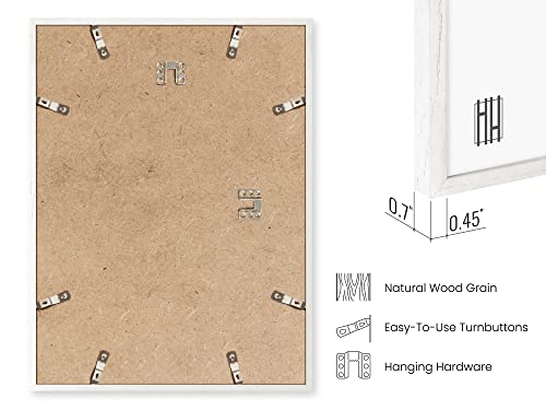HAUS AND HUES Standalone White Oak Frame Set of 4-9x12 by HAUS AND HUES - Image 3