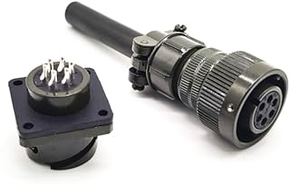 BOUUNCIY MIL-DTL-5015 Circular Connector, MS3106A14S-6S MS3102A14S-6P 6 Pin Female to Male Industrial Connectors Solder Termination, 14S-6 Insert Arrangement, 14S Shell Size, 6 Contacts