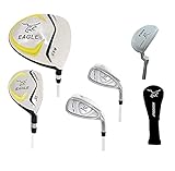 Junior Eagle Graphite Golf Clubs Set for Boys & Girls 7-9yrs: wDriver, Utility Club, Mid &, Short Irons...
