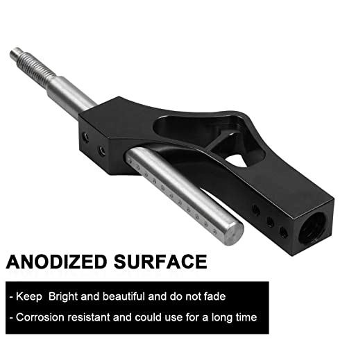 Sporacingrts Adjustable Short Shift Extension Shifter Knob with Adapters Compatible with Civic Integra CRX (Black) - Image 4