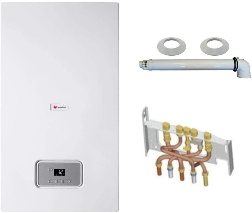 PACK Chaudière murale gaz ELM LEBLANC Megalis condens GVAC 25-1M 24 kw + dosseret + ventouse