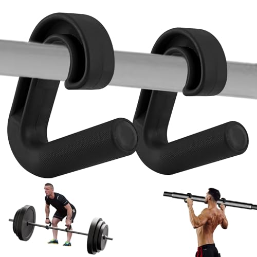 FaHuoJiuKa Neutral Grip Pull Up Handles Attachment for Pull up Bars Barbells & Resistance Bands Ergonomic Portable Durable Handles with Non-Slip Design for Home Gym