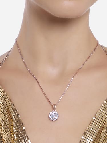 CZ Pendant & Chain for Women