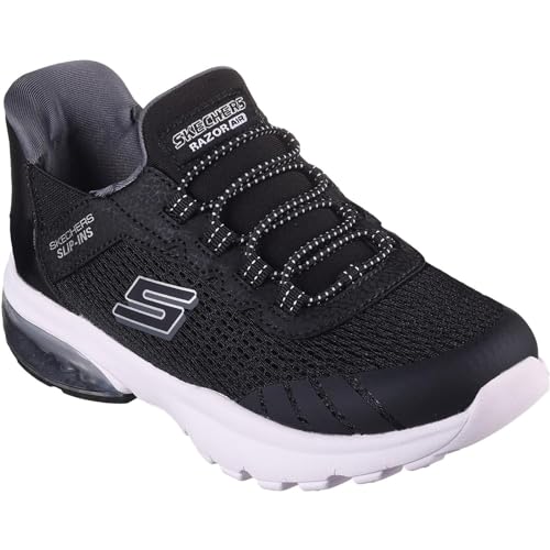 Skechers Kids Boys Skechers Razor Air-Hyper-Brisk Sneaker, Charcoal/Black, 1, Little Kid - image 6