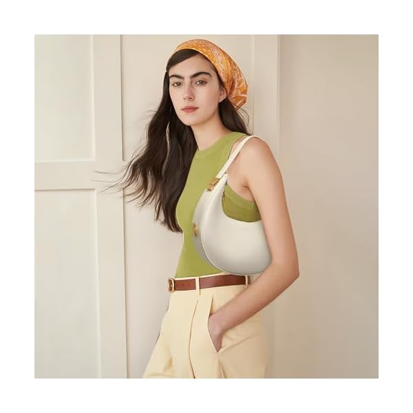 Keyli Shoulder Bag for Women 3 Ways Adjust Strap Clutches Hobo Purses Fashionable Casual Tote Handbags with 2 Zipper Closure