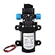 Wasserpumpe 12V Selbstansaugend 60W 5L/Min Druckpumpe Wasser mit Druckschalter Pumpe Selbstansaugend Membran Wohnmobil Wasserpumpe, für Wohnmobile Vans und Wohnwagen kleine Boote Bewässerung