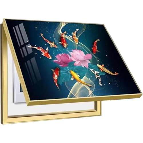 Cubierta Creativa para Contador, Pintura Decorativa para Sala, Camuflaje Artístico para Dormitorio, Lienzo para Cuadro Eléctrico