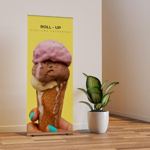 Roll-up basic 85x200 banner enrouleur kakemono publicitaire portable