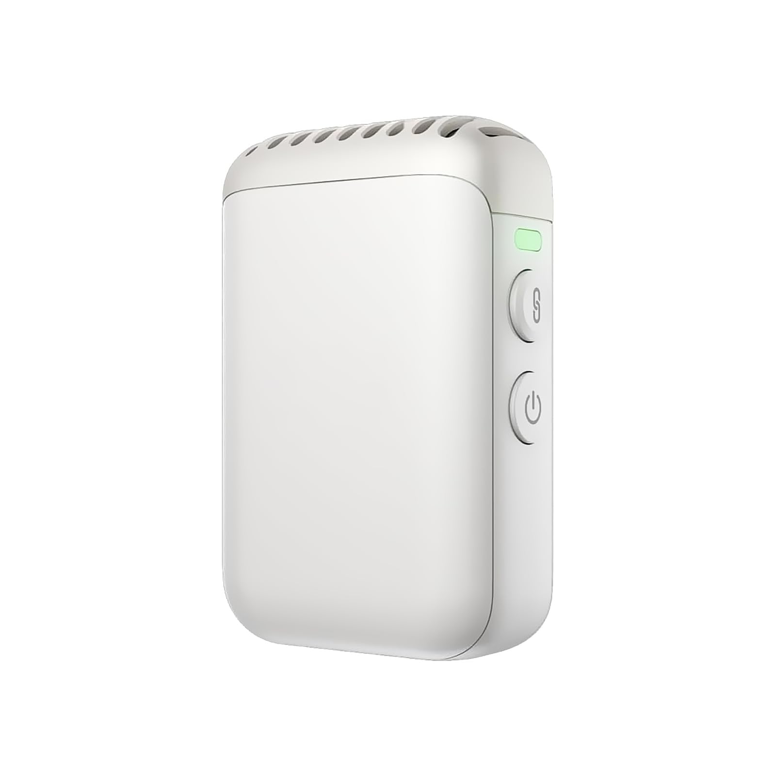 AIROKA Mic 2 Transmitter (Pearl White), Wireless Microphone with Intelligent Noise Cancelling, 14-Hour Internal Recording, 6-Hour Battery, Magnetic Attachment, Bluetooth Microphone, YouTube, Vlogs