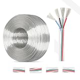 Kabeltemperatur verzinnt, kupfer, polyvinyl Niedervoltleitung RGB transparent 18-26A WG 2-4adrig 300V mit Isolierba ...