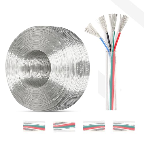 Fil de cuivre étamé RVB 20AWG avec ruban isolant pour montage LED 300V
