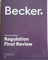 Becker CPA Exam Review Regulation REG Final Review V 3.7 For Exams Scheduled Aft 1950713296 Book Cover