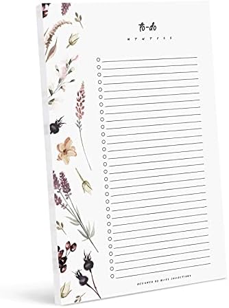 Bliss Collections To Do List Notepad, Shade Garden, Magnetic Weekly and Daily Planner for Organizing and Tracking Grocery Lists, Appointments, Ideas, Reminders, Priorities and Notes, 6"x9" (50 Sheets)