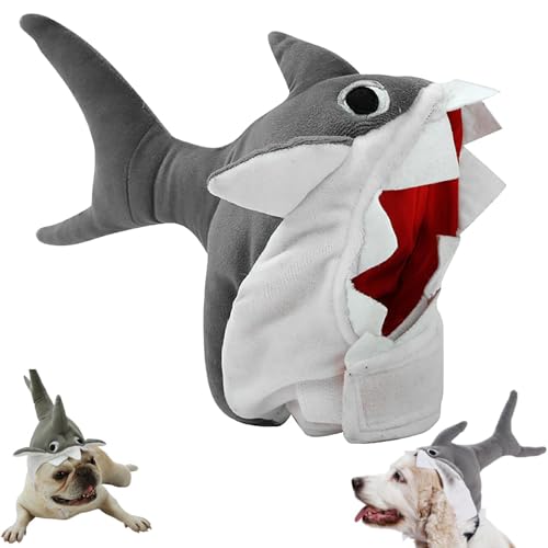 Disfraz De Mascota, Sombrero De Tiburón, Disfraz Divertido De Tiburón para Perro, Disfraz De Cosplay, Accesorios De Halloween, Sombrero De Tiburón, Ropa para Perros Y Gatos(S)