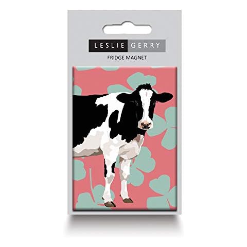 Friesian Cow Fridge Magnet by Leslie Gerry Cover