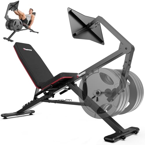PASYOU Leg Press Machine for Home Gym – Adjustable Foot Plate...