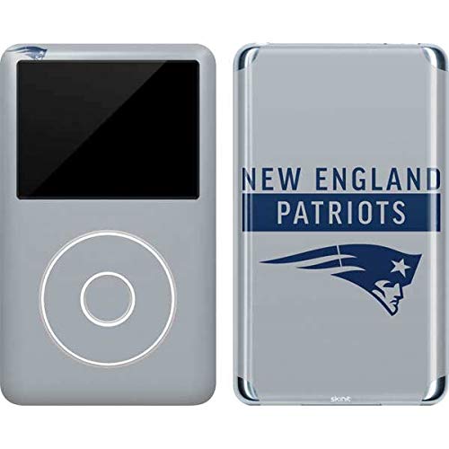 Skinit Decal MP3 Player Skin Compatible with iPod Classic (6th Gen) 80GB - Officially Licensed NFL New England Patriots Grey Performance Series Design