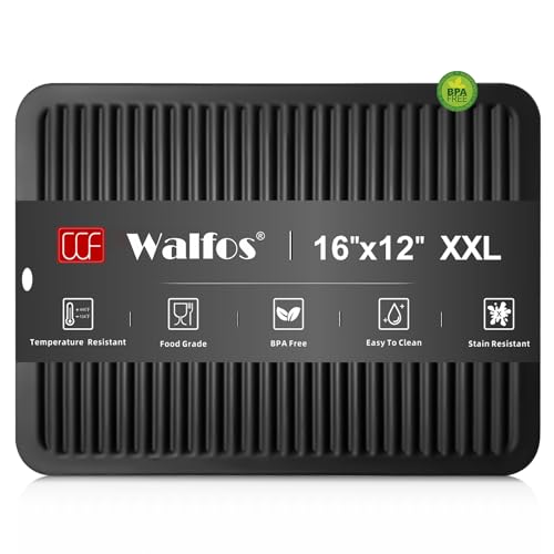 Comparison: Best Trivet For Quartz Countertops 6 Walfos Large Silicone Trivet 16x12 Inch, Trivets for Hot Pots and Pans, Heat Resistant Pot Holders Hot Pads for Kitchen Quartz Countertops, Hot Dishes