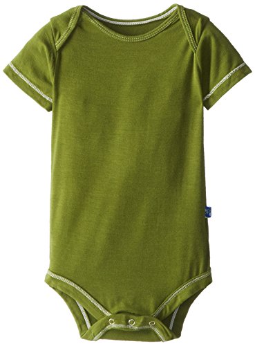 KicKee Pants Short Sleeved One-Piece, Moss, 6-12 Months