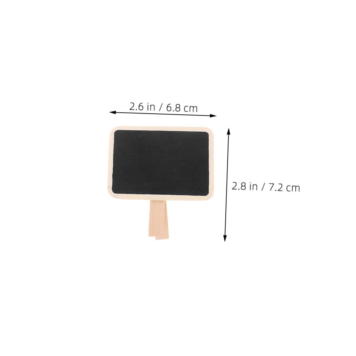 HOMSFOU 50 Stück Mini Kreidetafeln mit Holzklipp Multifunktionale für Lebensmittel Nachrichten und Erinnerungen Robuste Kleine Holz Kreidetafeln für Täglichen Gebrauch
