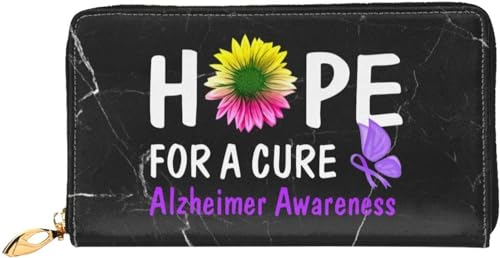 Hope for A Cure Alzheimer's Awareness Wallet Card Bag
